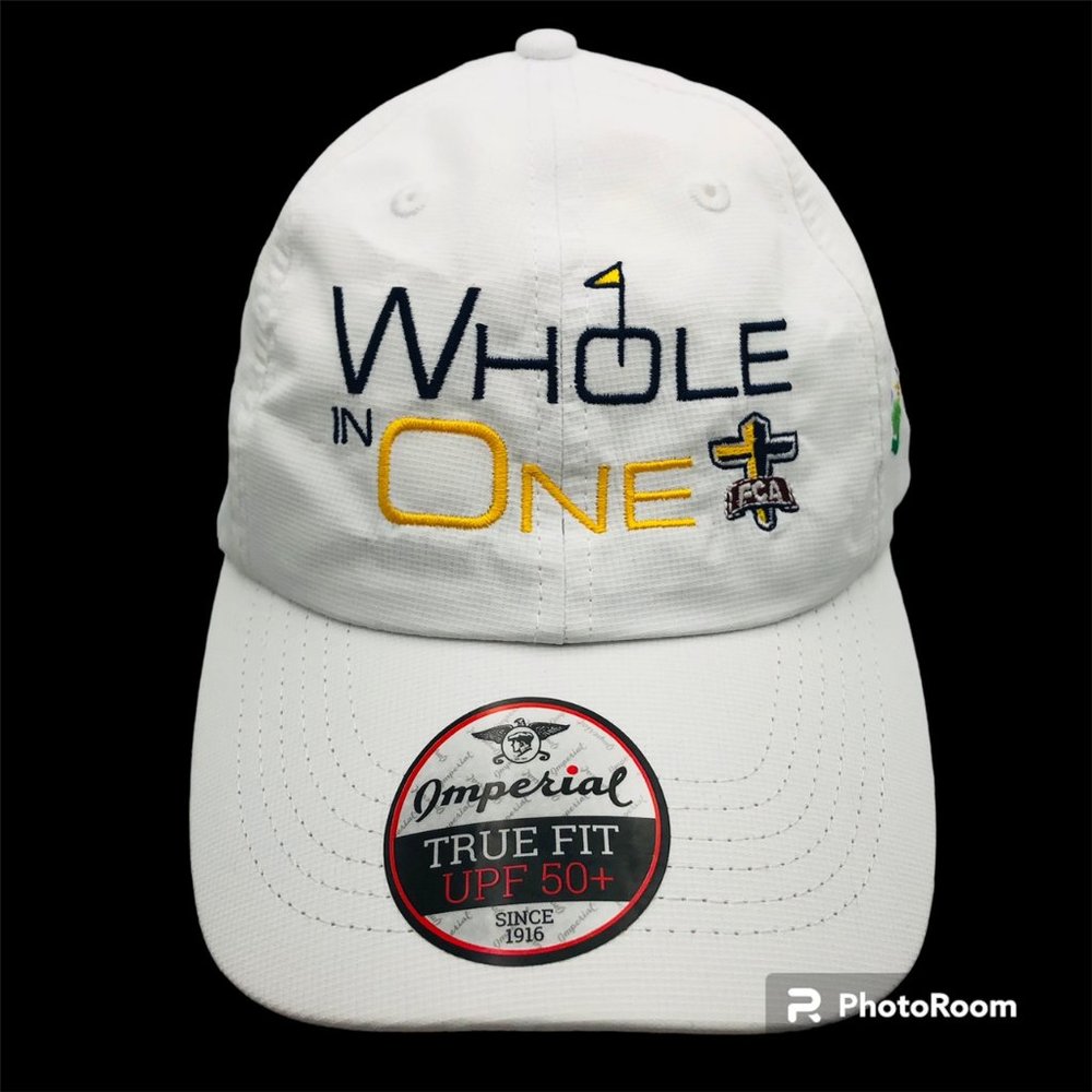 NEW Whole In One FCA Fellowship Christian Athletes Golf Embroidered Baseball Cap